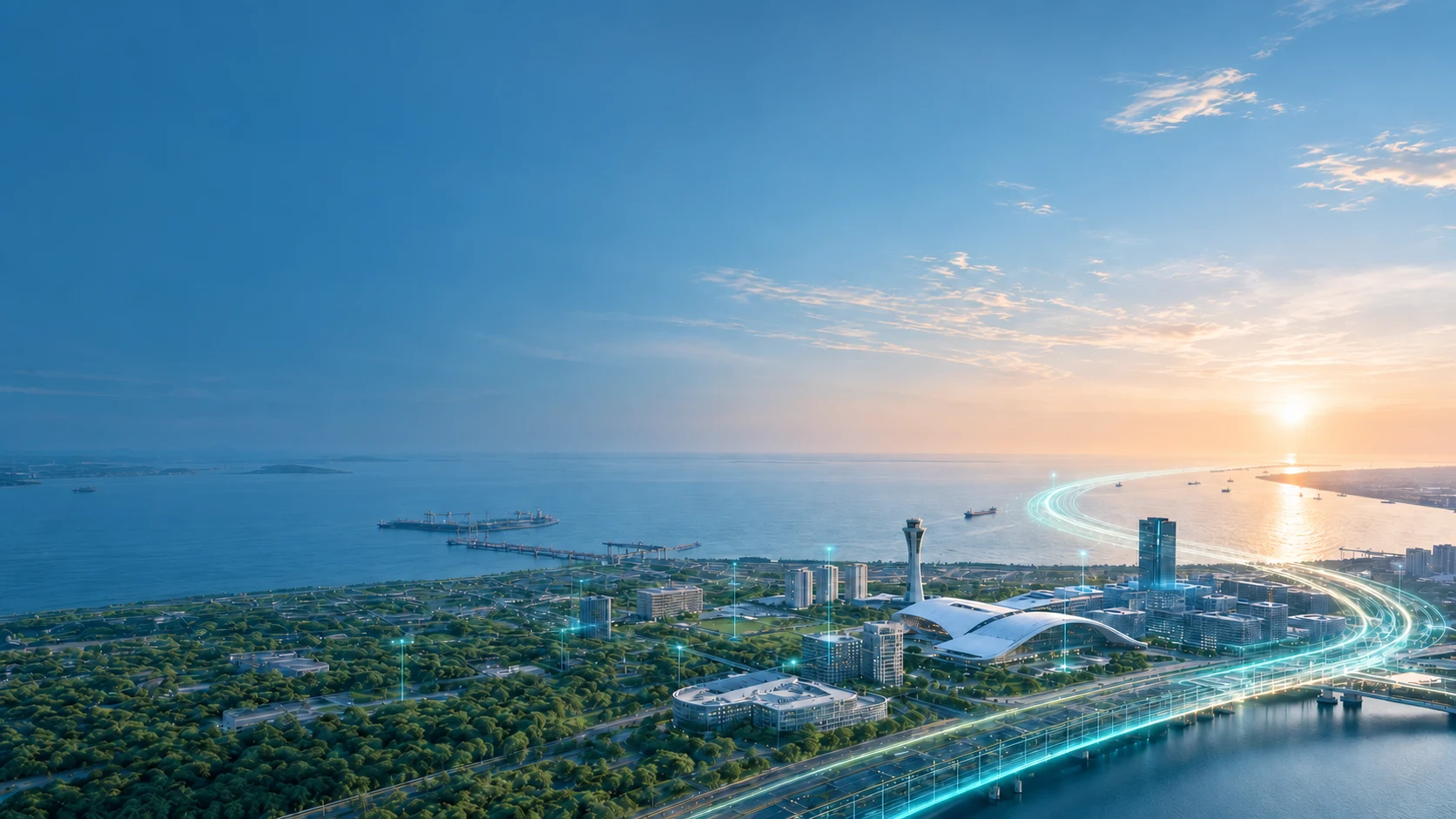 临港未来滨海城市概念视觉